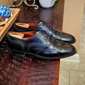 Bruno Magli Men's Leather Wingtip Shoes, Black, Sz 13